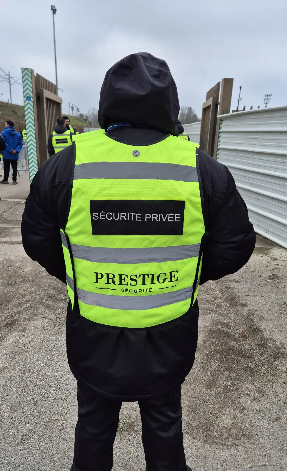 Agent de sécurité Prestige Sécurité en intervention à Strasbourg